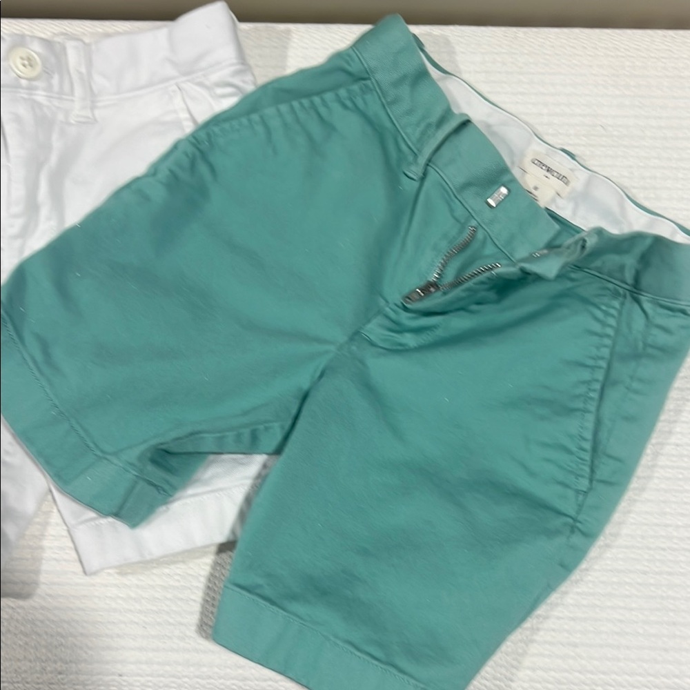 Crewcuts Teal and White Shorts Duo boys size 5